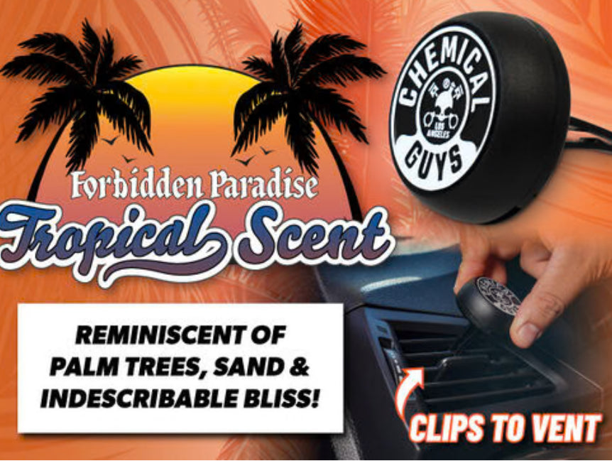 Forbidden Paradise Tropical Scent Vent Clip Air Freshener