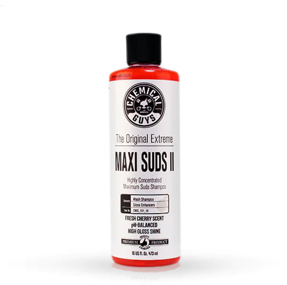 Maxi Suds ll High Foam Maintenance Shampoo and Gloss Booster Chemical guys 16onz