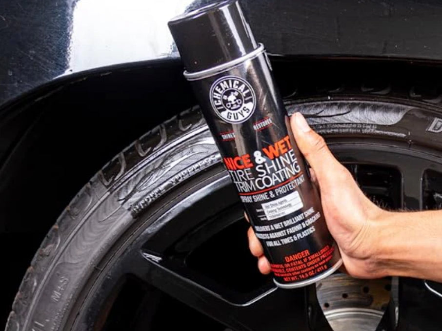 Nice and Wet Tire Shine Trim coating CHEMICAL GUYS