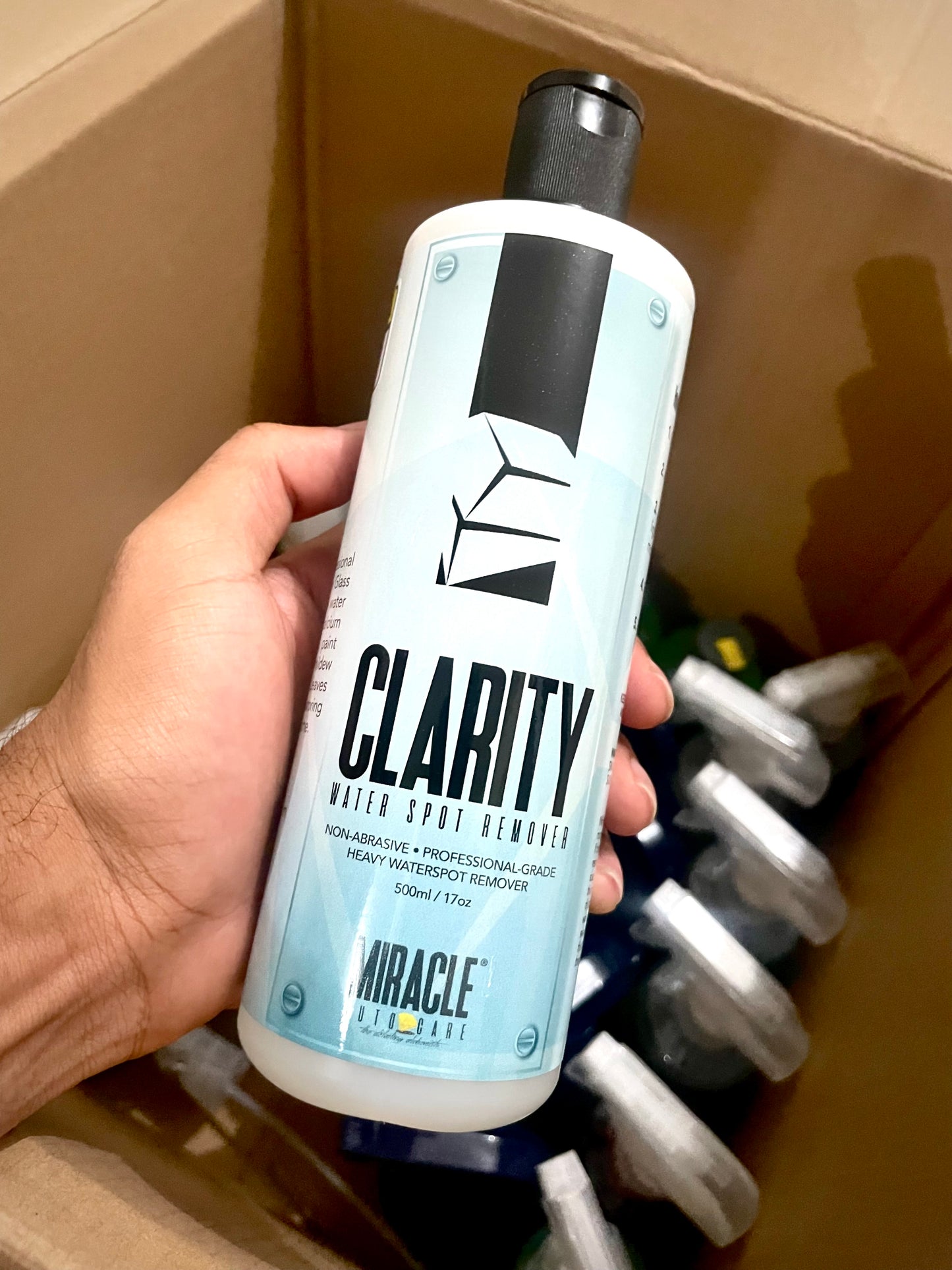 *CLARITY Waterspot Remover for glass