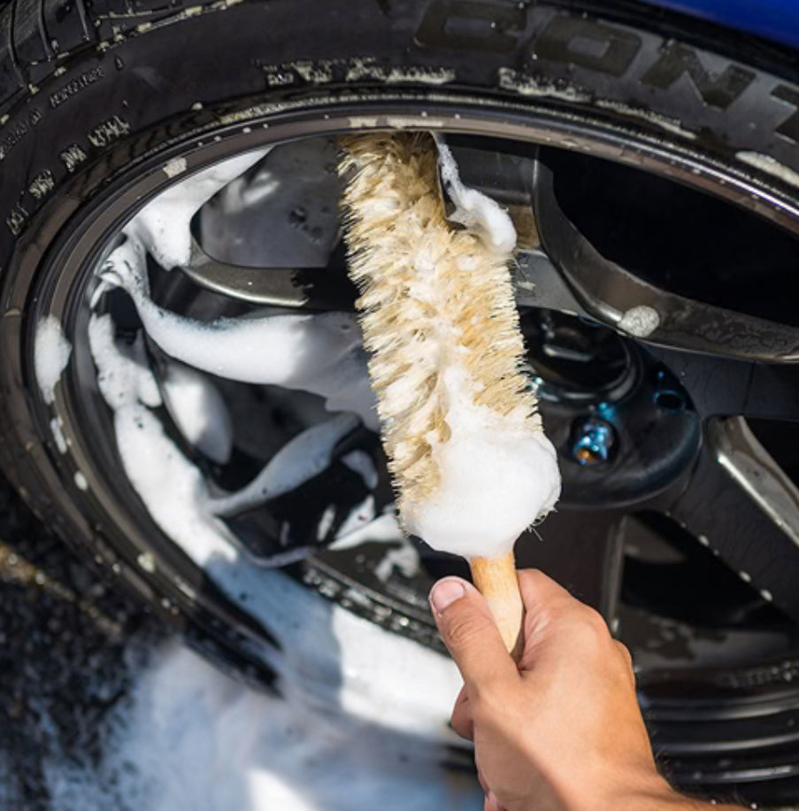 17" Wheel Rim and Engine Brush